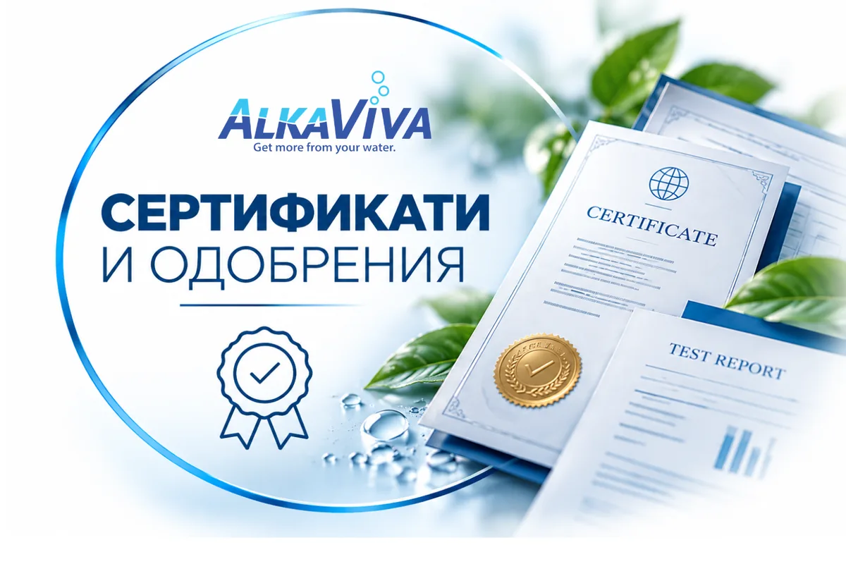 Сертификати и одобрения на AlkaViva
